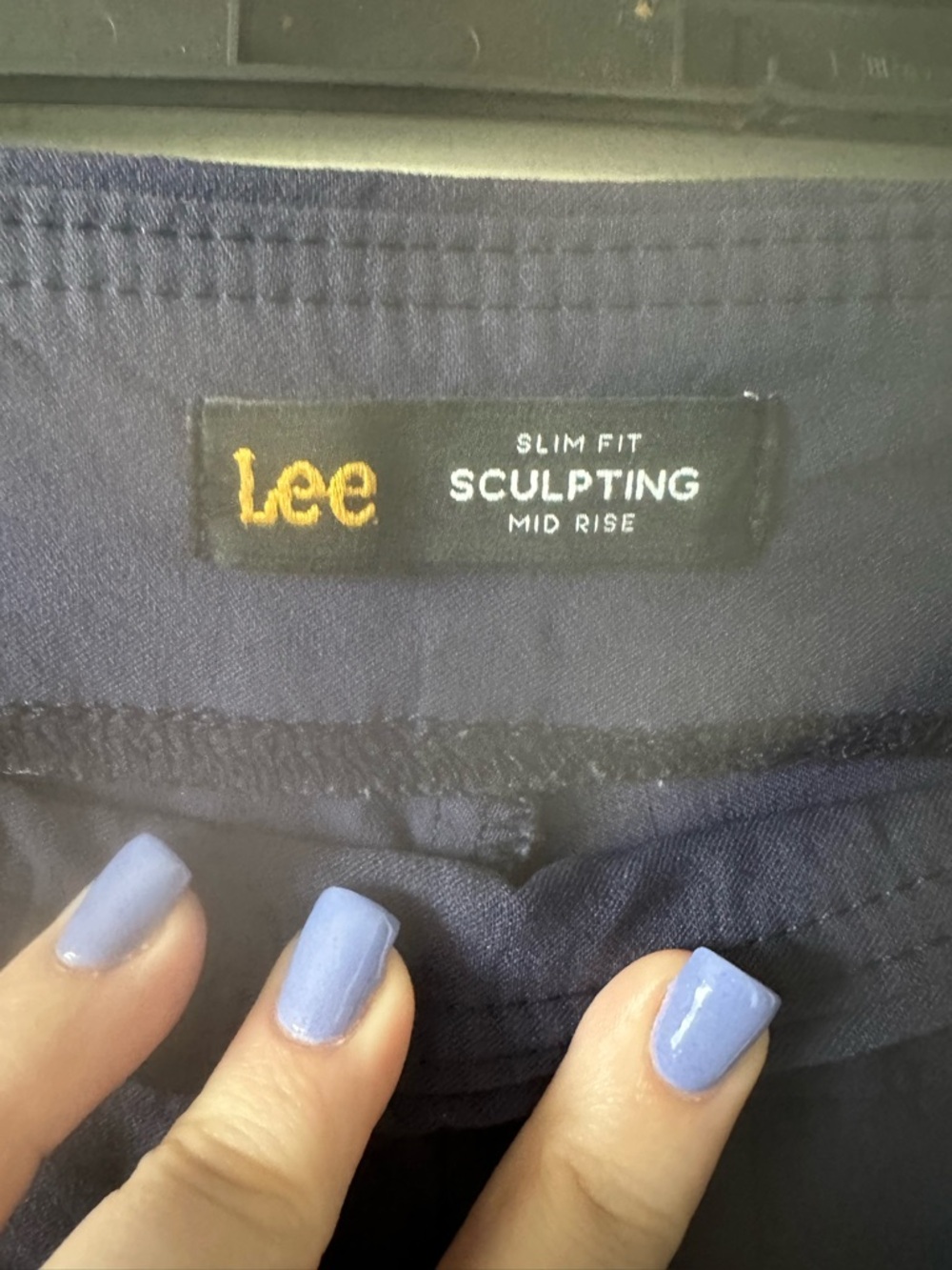 Lee Navy Blue Capri Pants - Picture 3 of 4
